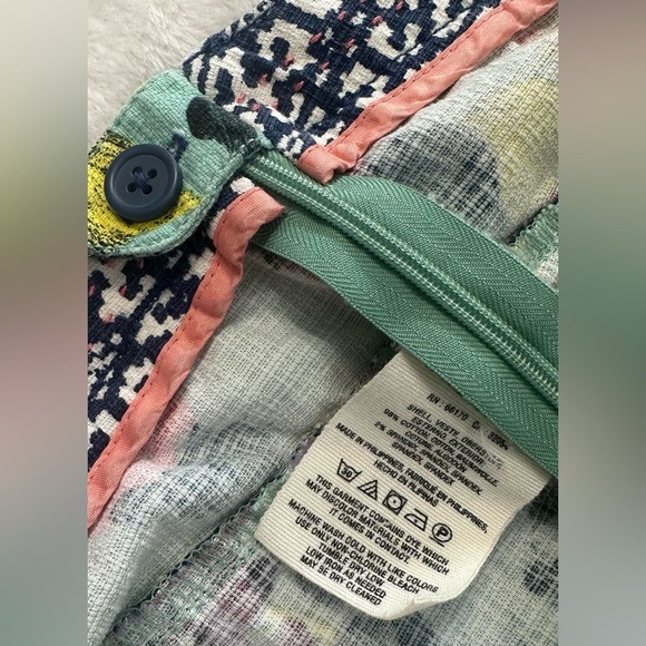 Anthropologie Cartonnier SkyFlower Patterned Fabric Short  in Size 8 - Picture 11 of 14